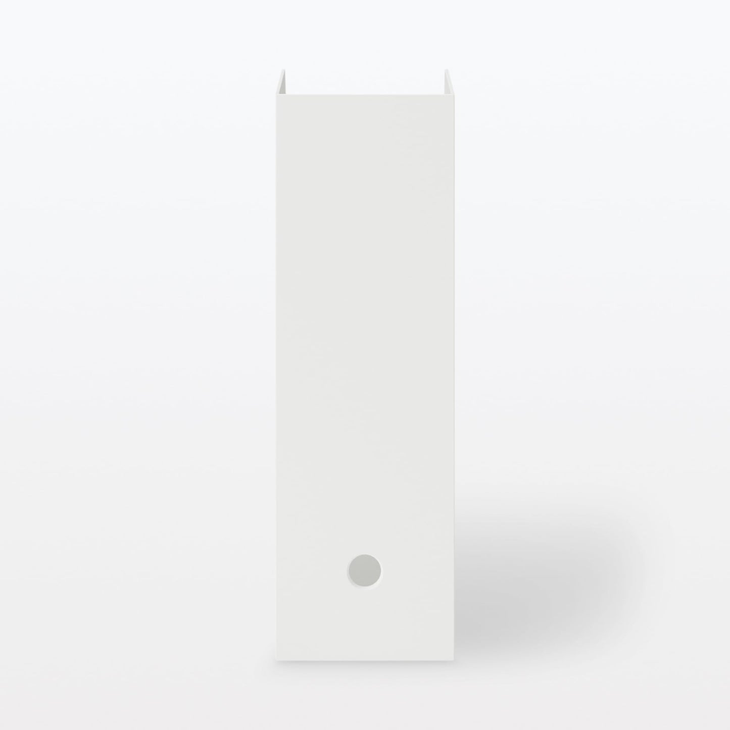 無印良品 MUJI 83904340 Standing File Box with Recycled Polypropylene, White Gray, Approx. Width 3.9 x