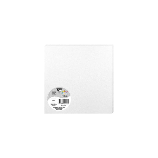 Clairefontaine - Ref 1185C - Pollen Iridescent Card (Pack of 25 Sheets) - 160 x 160mm Sized, 210gsm