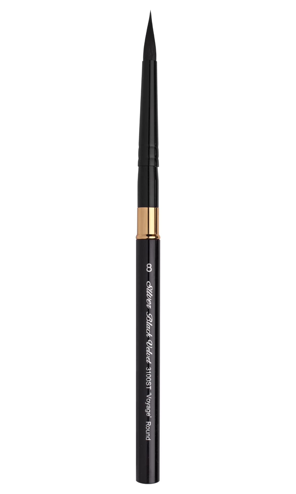 Silver Brush Limited Black Velvet Voyage Round Watercolor Brush, Size 8