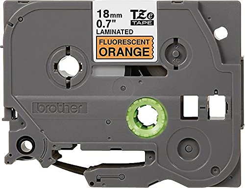 Brother Genuine P-Touch TZE-B51 Tape, 1" (0.94") Wide Standard Laminated Tape, Black on Fluorescent
