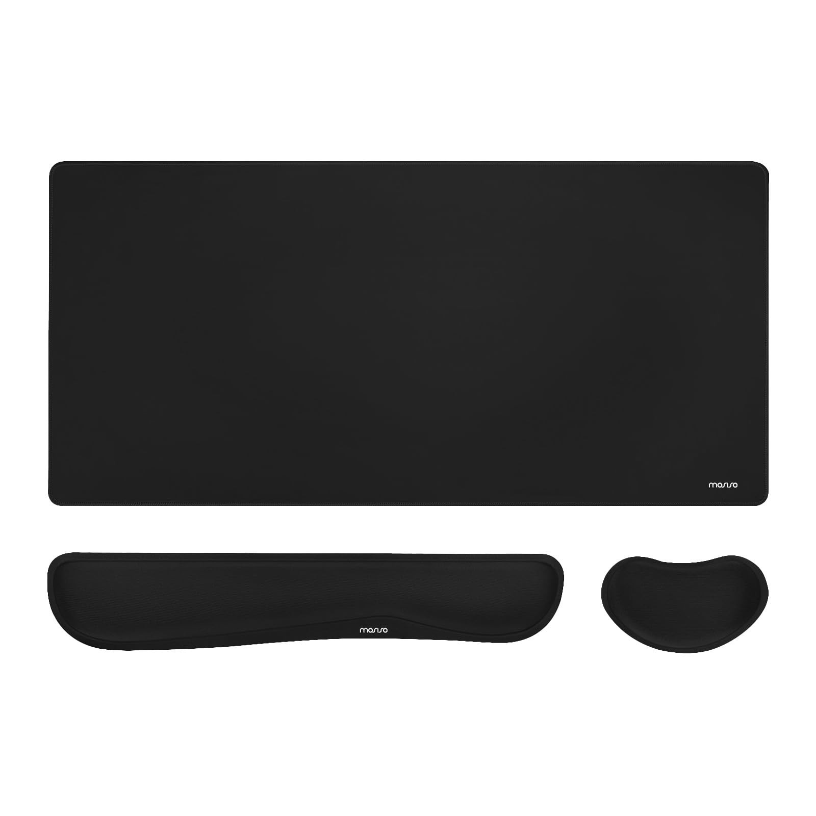 MOSISO Keyboard Mouse Pad Set, Gaming Mouse Pad&Keyboard Wrist Rest