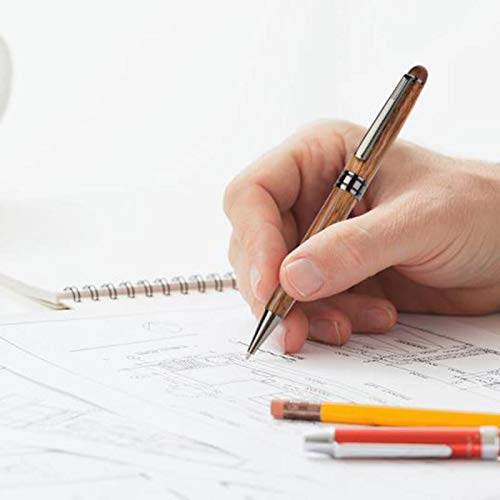 Wood Ballpoint & Rollerball Pen Set 2 Pack, Fancy Wooden Pens for Men