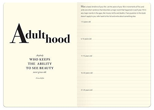 Piccadilly Story of My Life Journal | Personal DIY Memoir | Guided Autobiography Notebook | 204