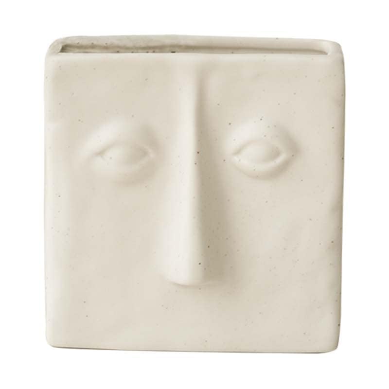 WENSHUO Ceramic Pen Holder, Pencil Holder for Desk, Desk Accessories, Crème