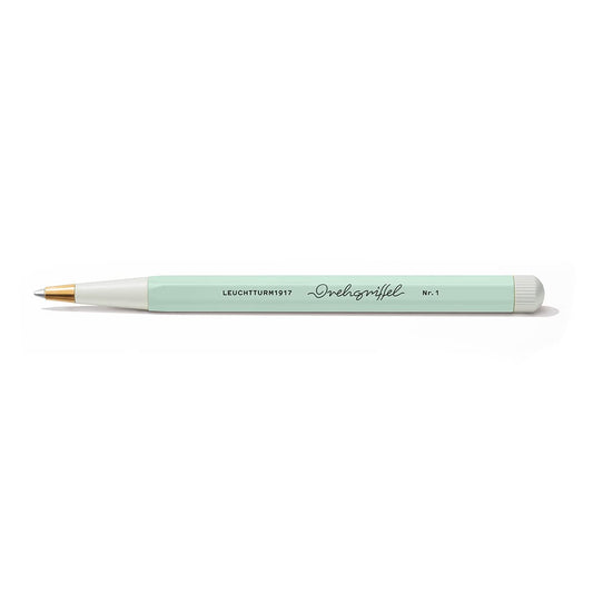 LEUCHTTURM1917 - Drehgriffel Writing Pen (Mint Green) - Gel Pen with Black Ink Included