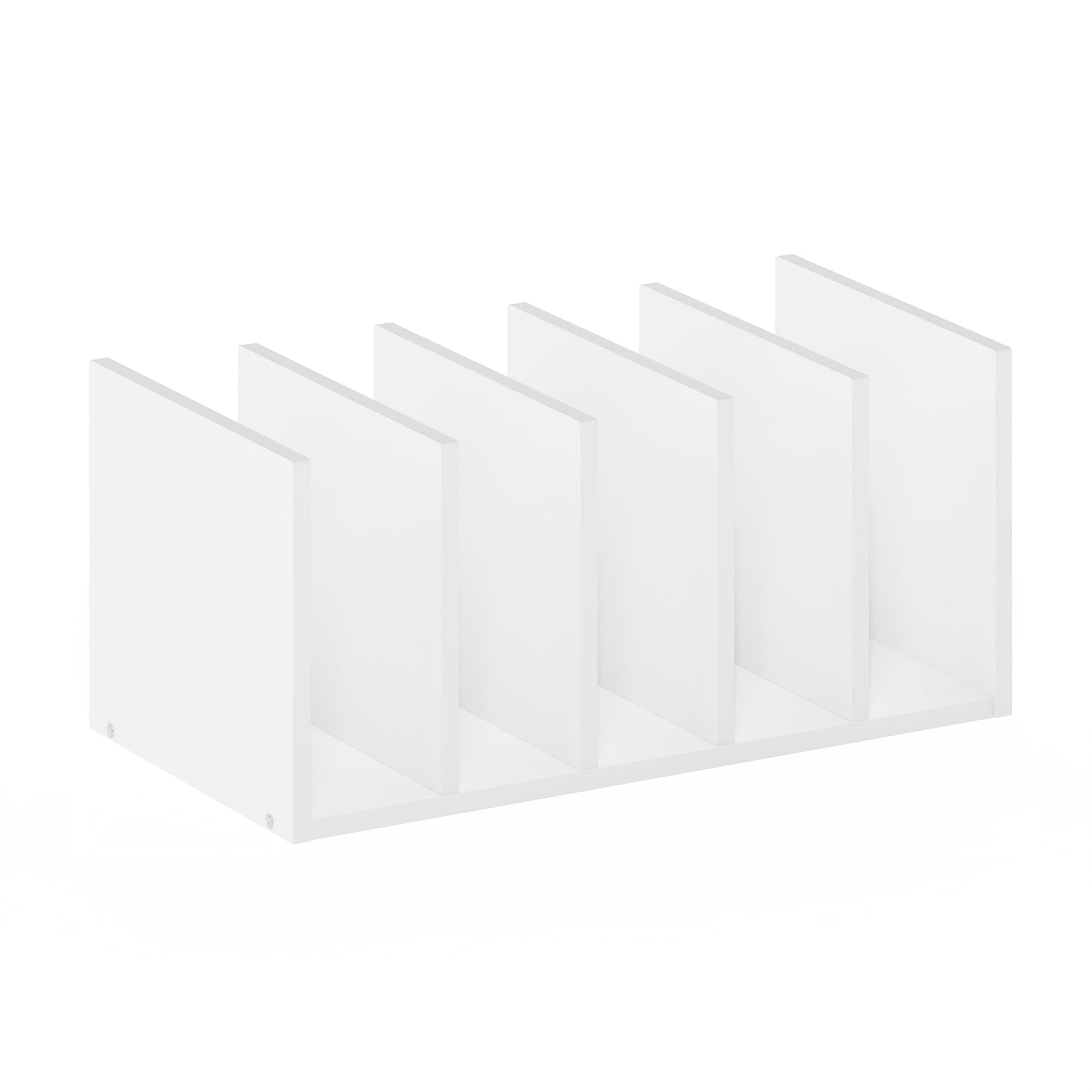 Furinno HERMITE Desk File Folder Organizers, 5-Space Vertical Desktop Office Organization Racks