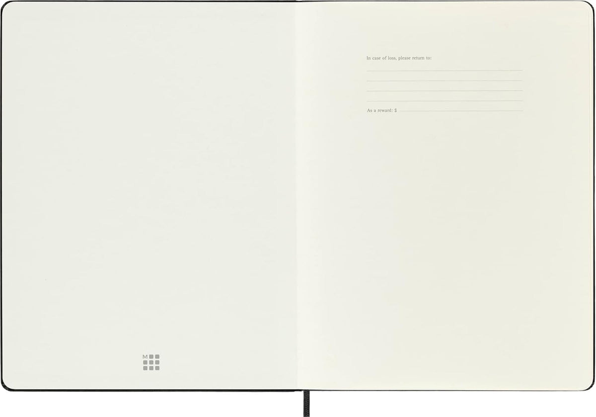 Moleskine Classic Collection Hard Cover Notebook, 1-Subject, Dotted Rule, Black Cover, (80) 10 x