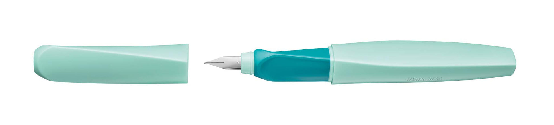 Pelikan Twist Fountain Pen with 1 Ink Cartridge, Medium Nib, Neon Mint, Boxed (814850)