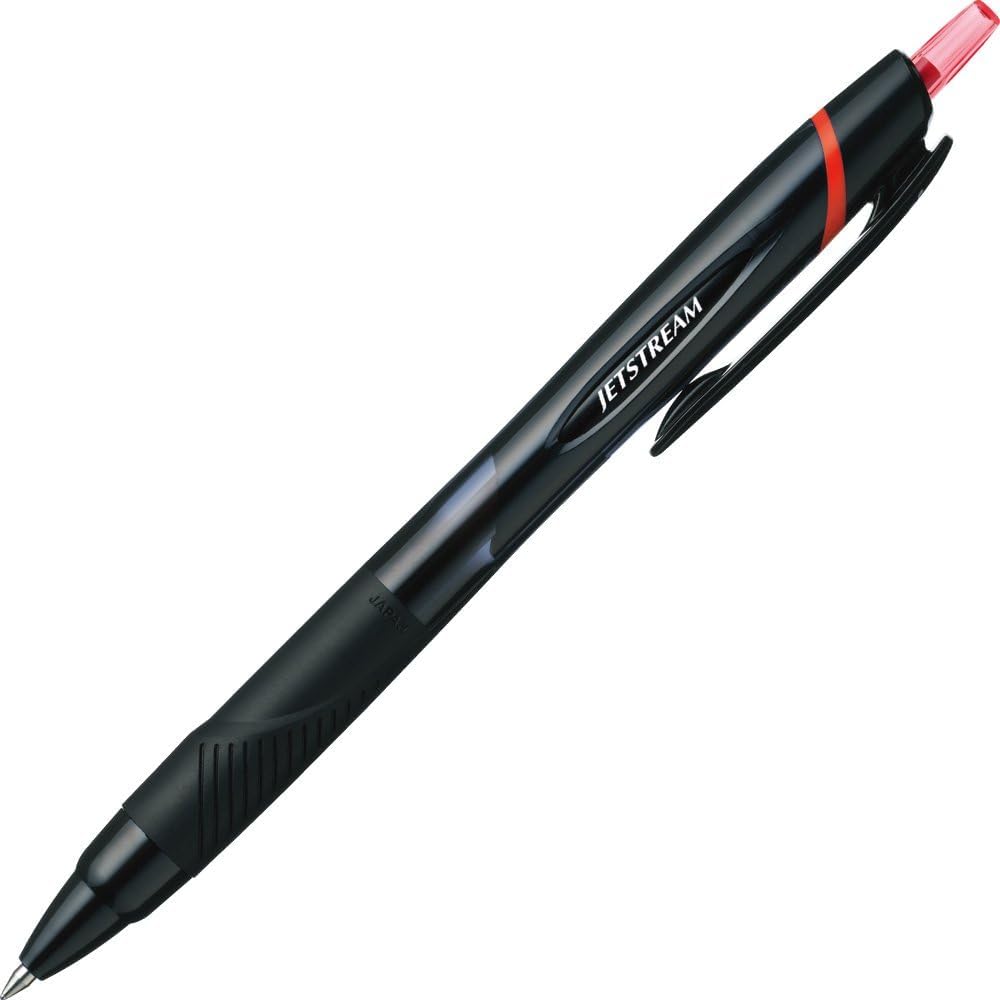 三菱鉛筆 Mitsubishi Pencils SXN15007.15 Permanent Ballpoint Pens Jet Stream 10 Pens 0.7 Red Easy Writing