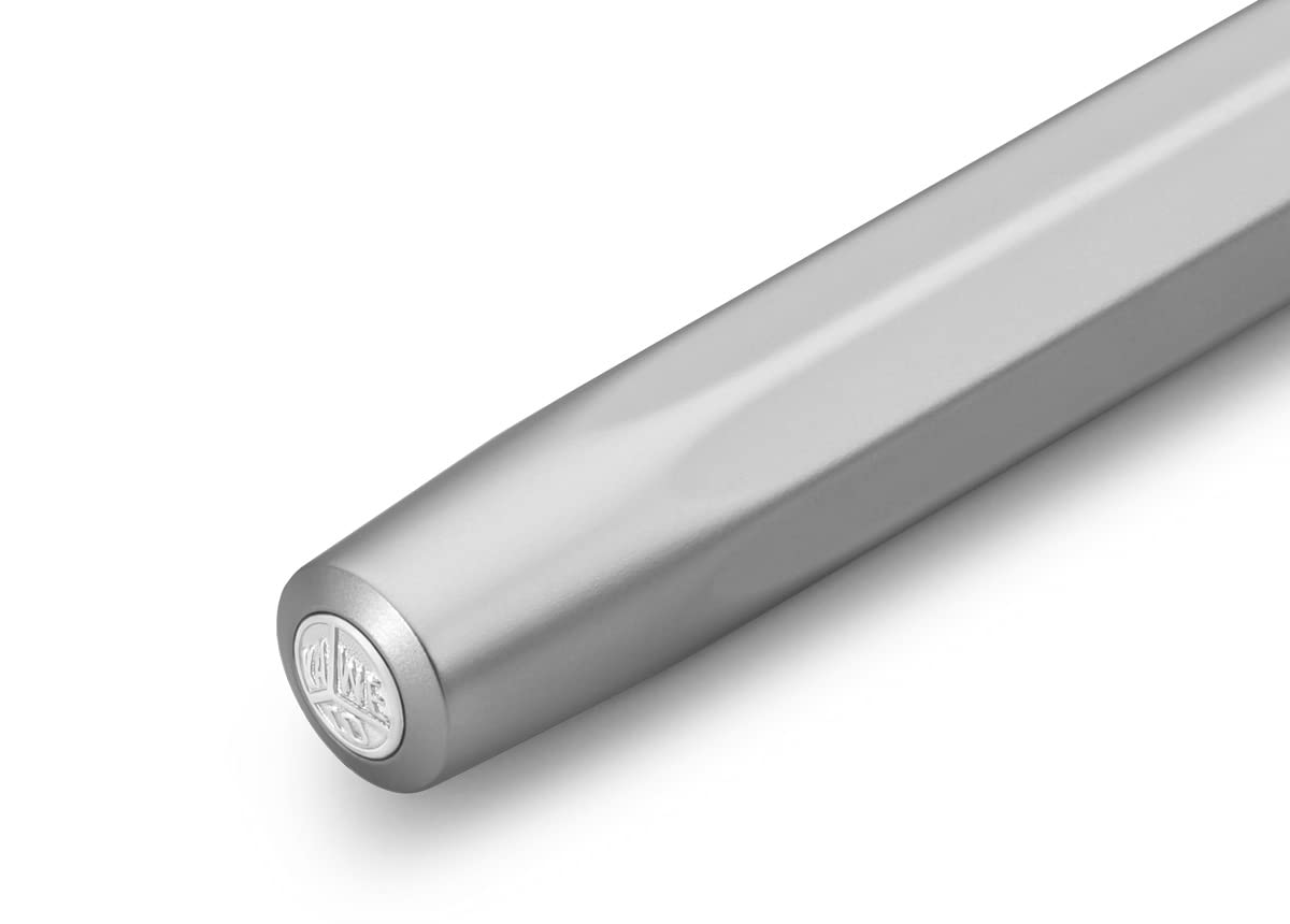 Kaweco AL SPORT Rollerball Silver I Gel/Ballpoint Pen Including 0.7 mm Rollerball Pen Refill in