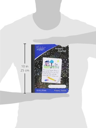 iScholar Primary Composition Book, Journal, Unruled Top, .5 Inch Ruled Bottom Half, 100 Sheets