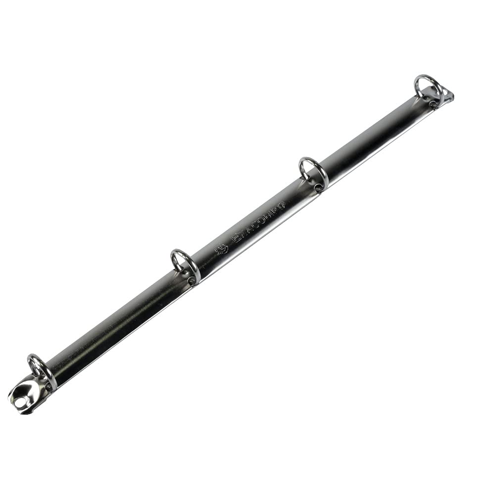 Exacompta - ref. 51183SE - Set of 5 Flexible OPAK Binders - 4 Round Rings, Diameter 15 mm - Spine