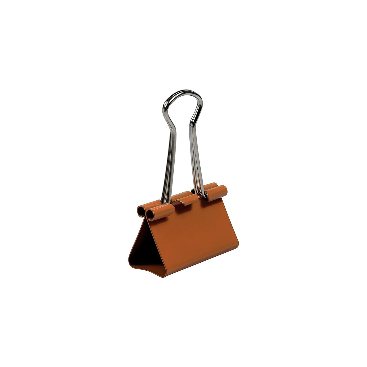 JAM PAPER Colorful Binder Clips - Medium - 1 1/4 Inch (32 mm) - Orange Binderclips - 15/Pack