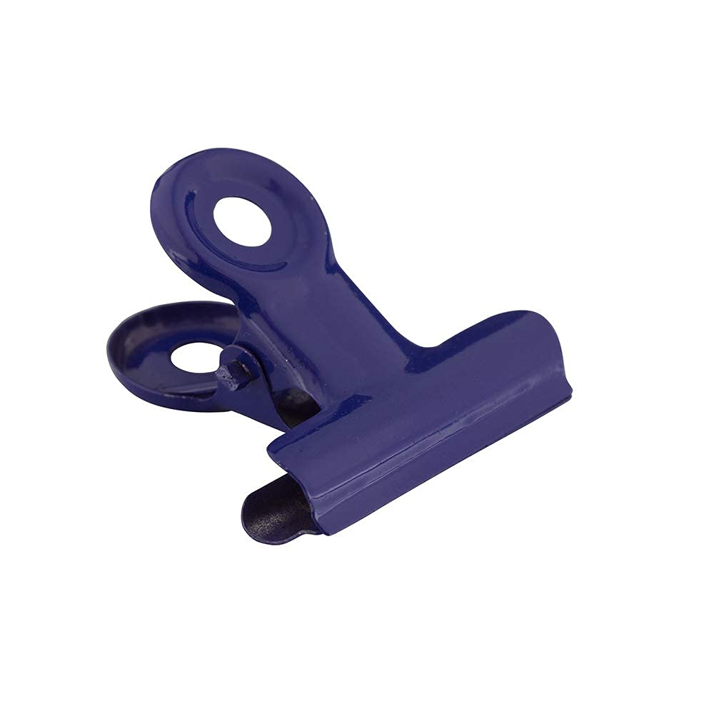 JAM PAPER Metal Bulldog Clips - Medium - 31mm - Purple/Deep Blue - 15/Pack