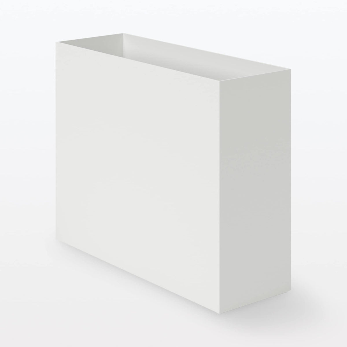 MUJI 83904364 Recycled Polypropylene File Box, Standard Type, White Gray, Approx. Width 3.9 x Depth