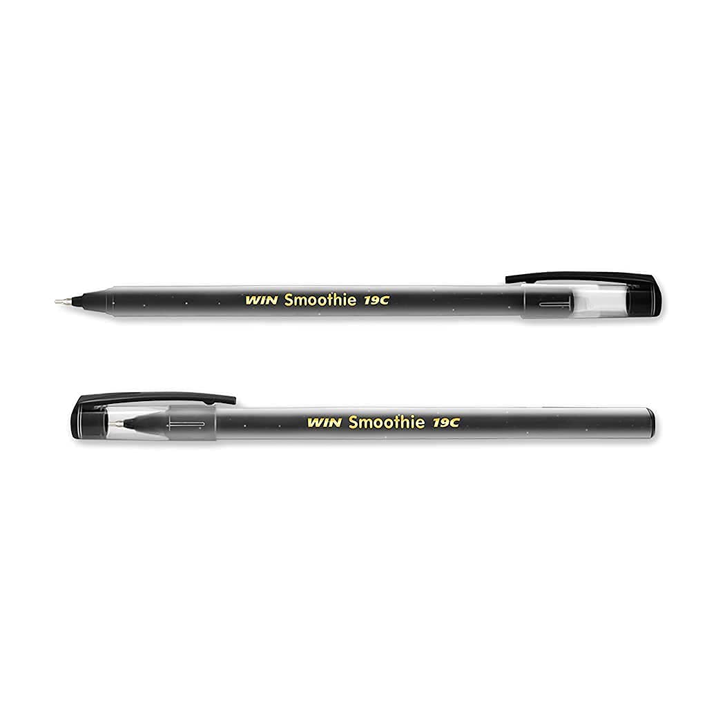 WIN Smoothie Ball Pens | 40 Pens (20 Blue Ink & 20 Black Ink) | 0.7 mm Tip | Comfortable Writing |