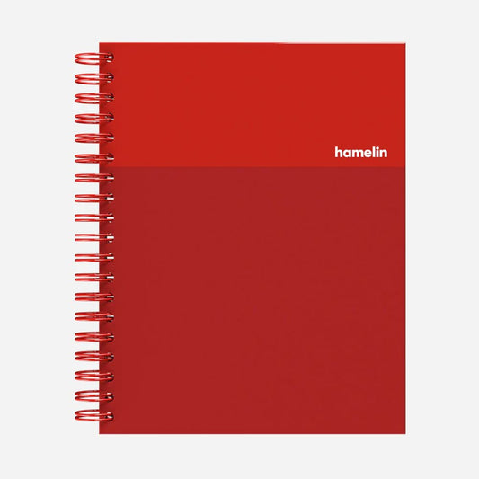 Hamelin, Spiral Notebook, 8x10in, College Ruled, Hardcover, 75shts/150 Pages, 1 Subject Notebook