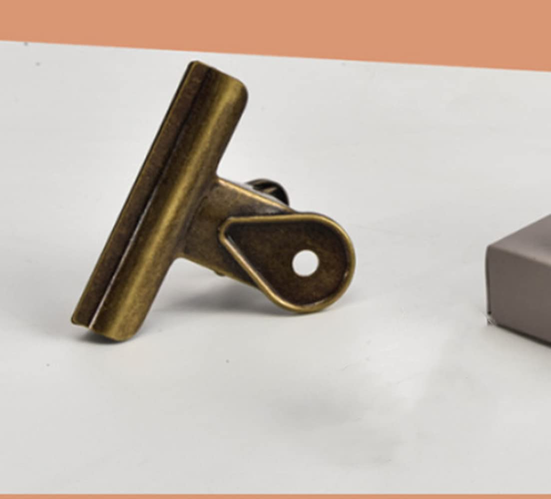 MauSong 1 PCS Duckbill Metal Binder Clips, Invoice Bill Clip Utility Paper Clips for Office Home