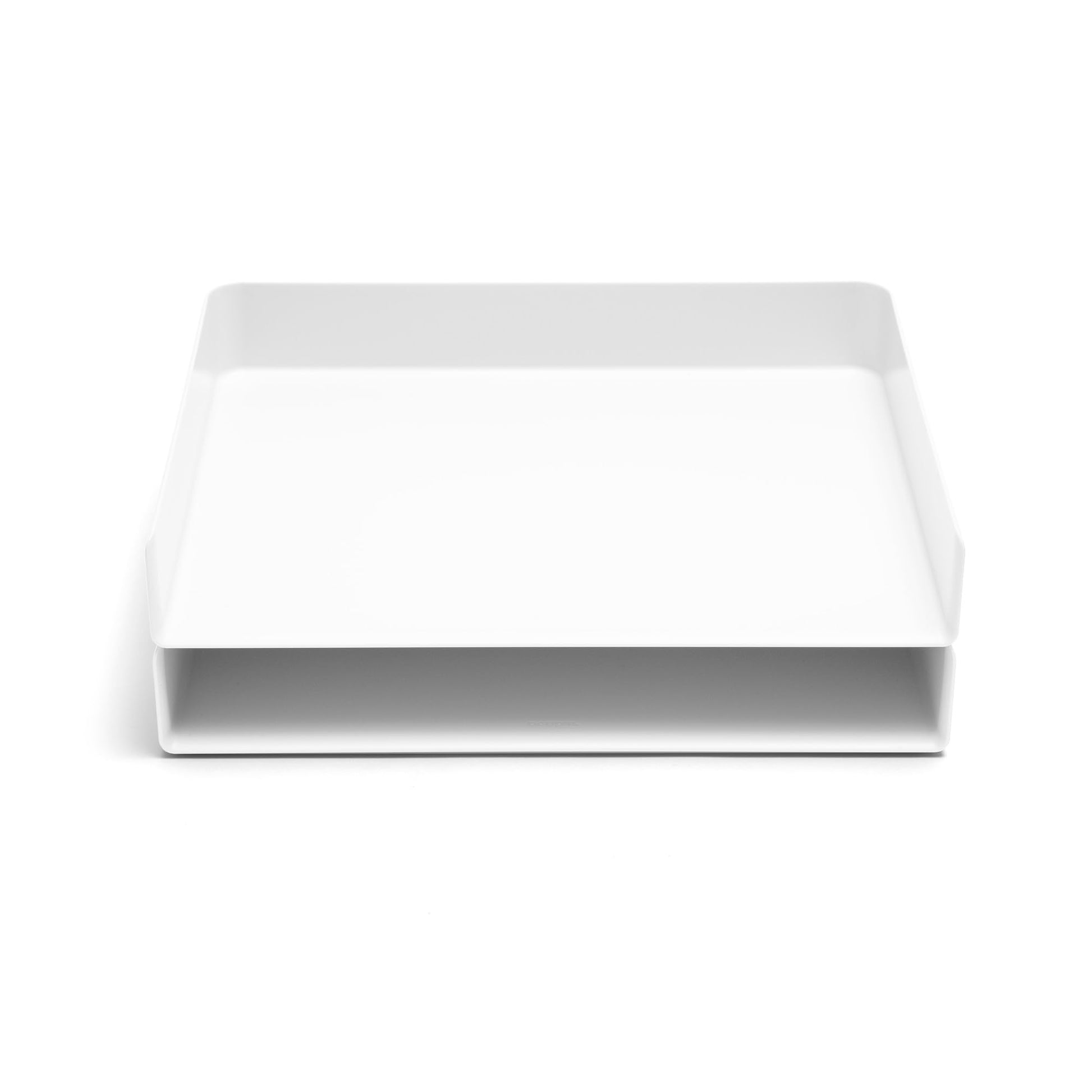 Poppin Stackable Landscape Letter Tray - Modular Lacquer Desk Trays for Office Organization