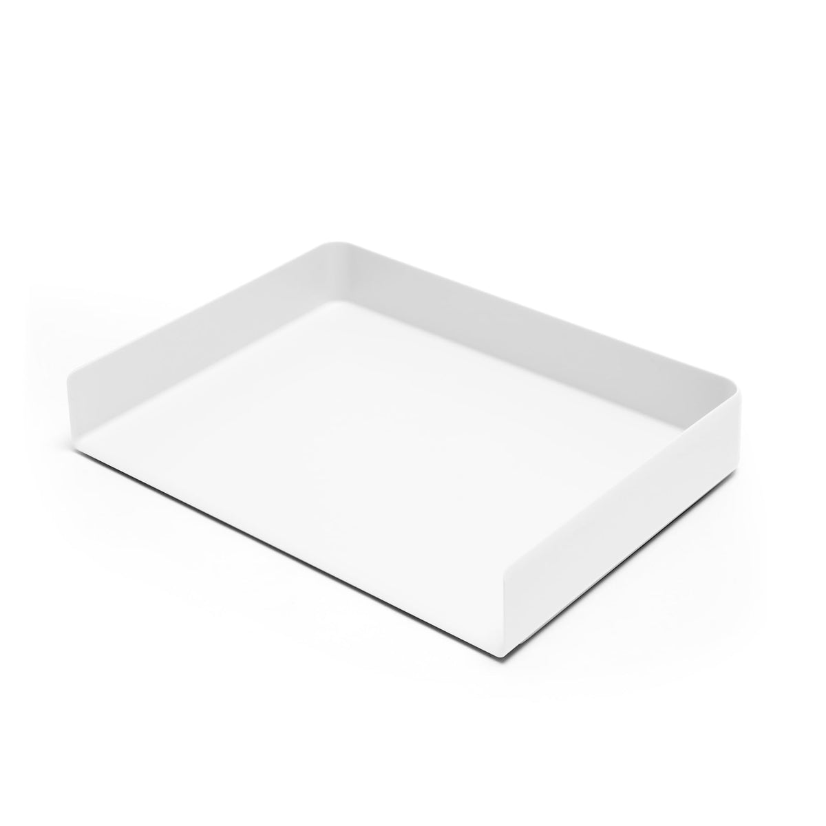 Poppin Stackable Landscape Letter Tray - Modular Lacquer Desk Trays for Office Organization
