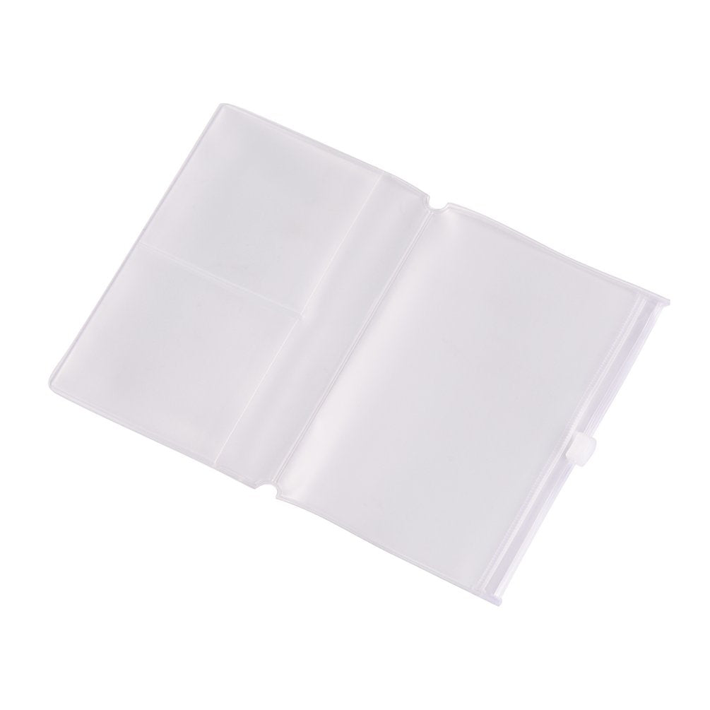 Zipper Case & Kraft Folder Refill Inserts for Passport Size Travelers Notebook, 3.5"x4.9"