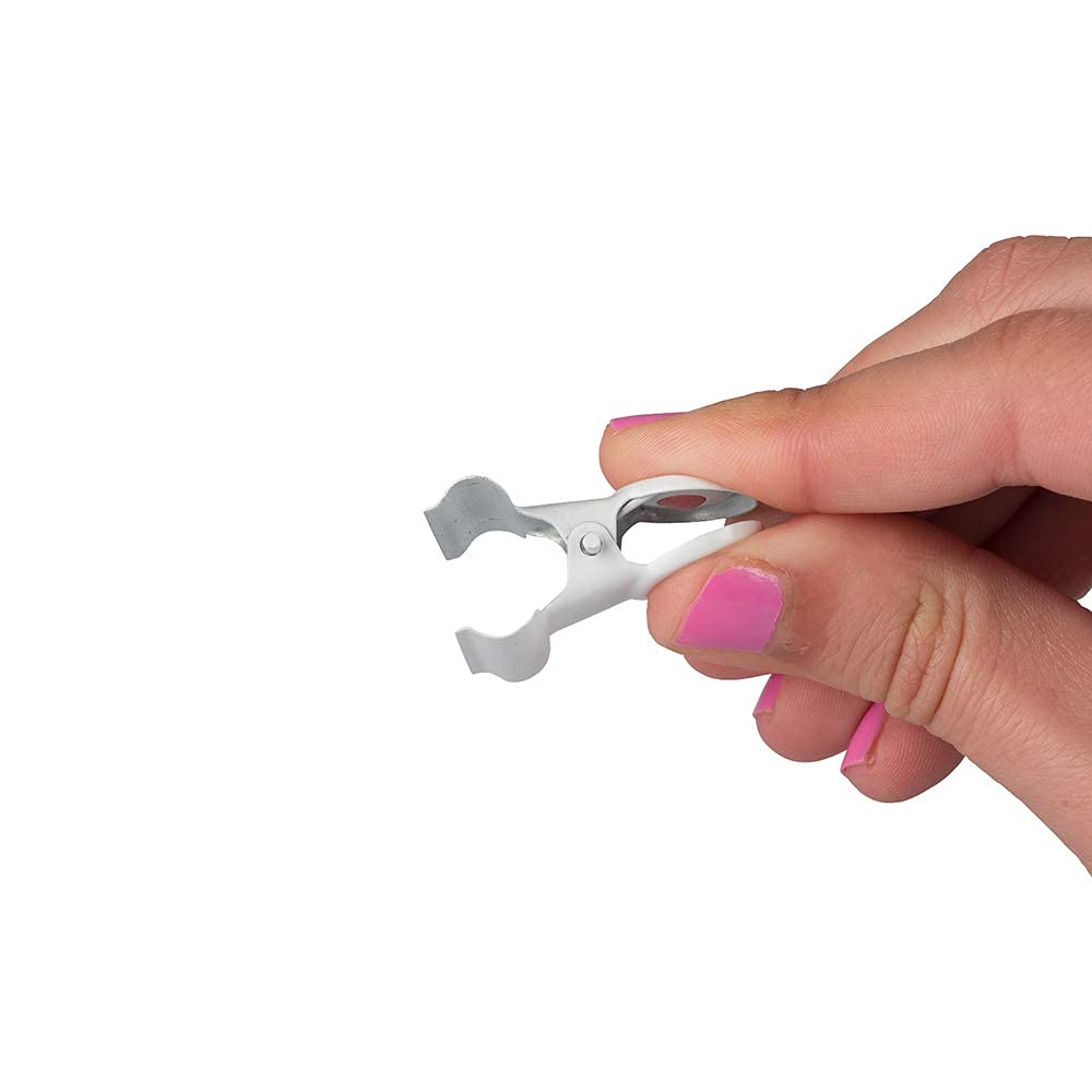 JAM PAPER Metal Bulldog Clips - Medium - 31mm - White - 15/Pack