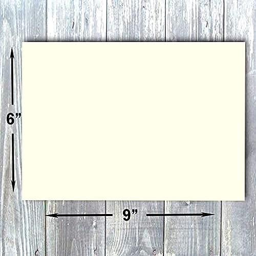 Hamilco Cream White 80lb Cover Heavy 6x9 Index Cards & Recipe Cards (100PK)
