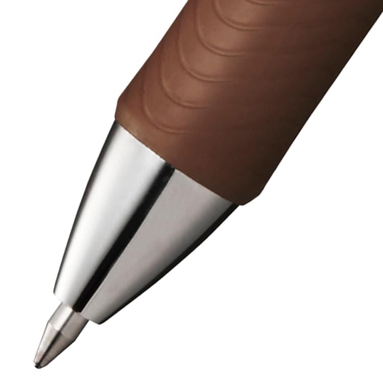 Pentel EnerGel RTX Retractable Liquid Gel Pen, (0.7mm) Metal Tip, Medium Line, Brown Ink, Box of 12