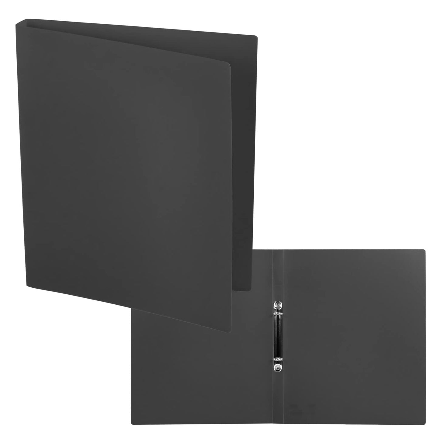 Idena 10429 Ring Binder DIN A4 with 2-Ring Mechanism 20 mm Spine Width Grey