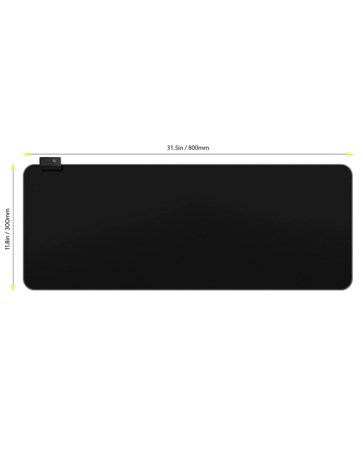 EASEMO Gaming Mouse Pad, Large RGB Mousepad, LED Mouse Pad with 7 Colors 10 Lighting Modes, Mouse