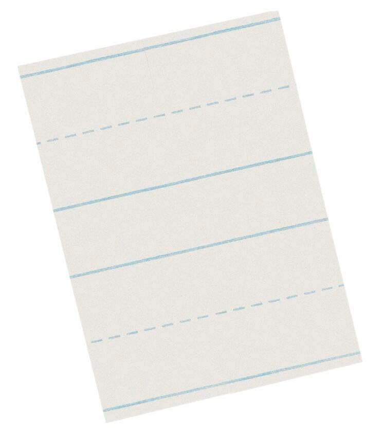 School Smart Skip-A-Line Ruled Writing Paper, 3/4 Inch Ruled Long Way, 11 x 8-1/2 Inches, 500 Sheets