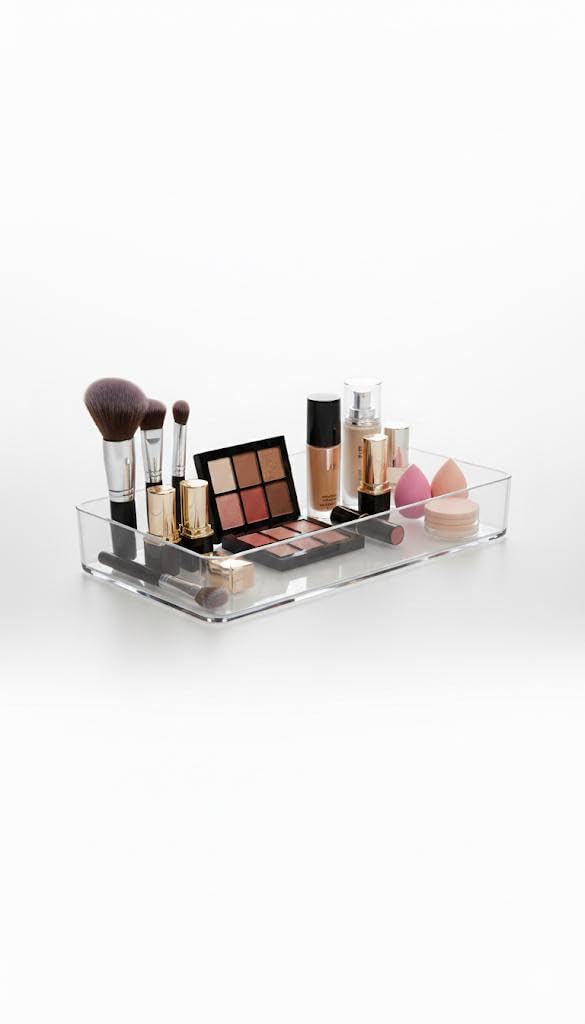 primebox Plastic Clear Acrylic Drawer Organizers. Bathroom, Kitchen, Bedroom, Utensils, Office