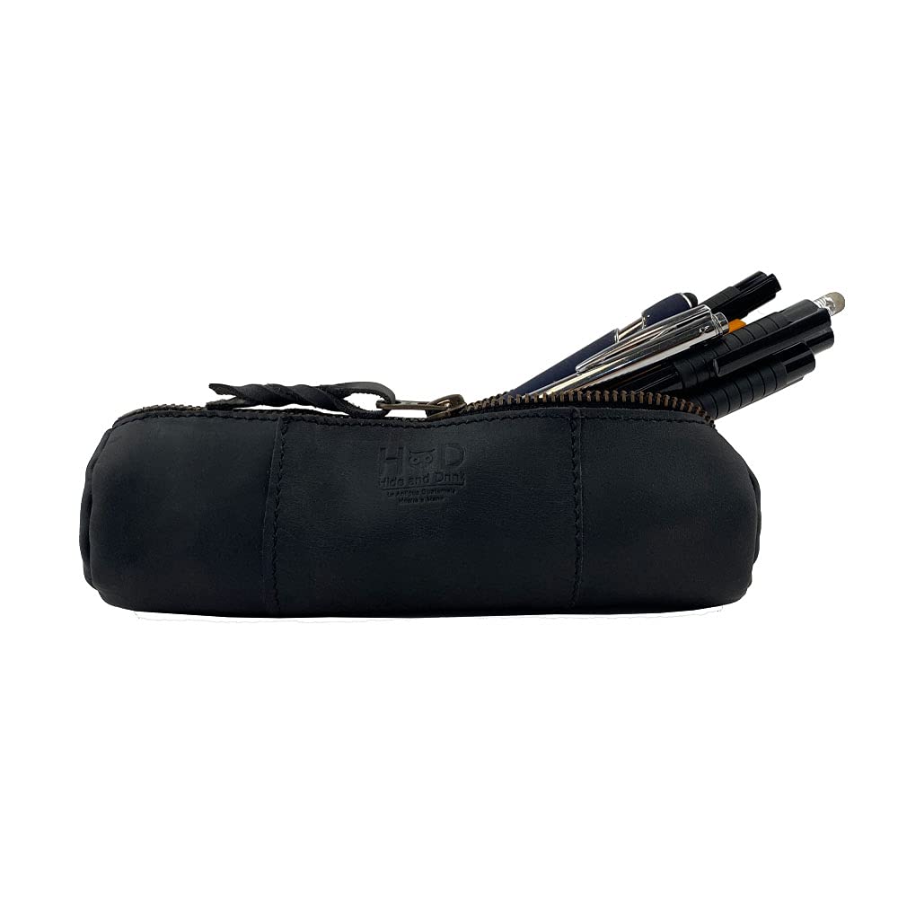 Hide & Drink, Rustic Cylinder Case for Keys, Office Supplies, Change, Personal Items, Cables &