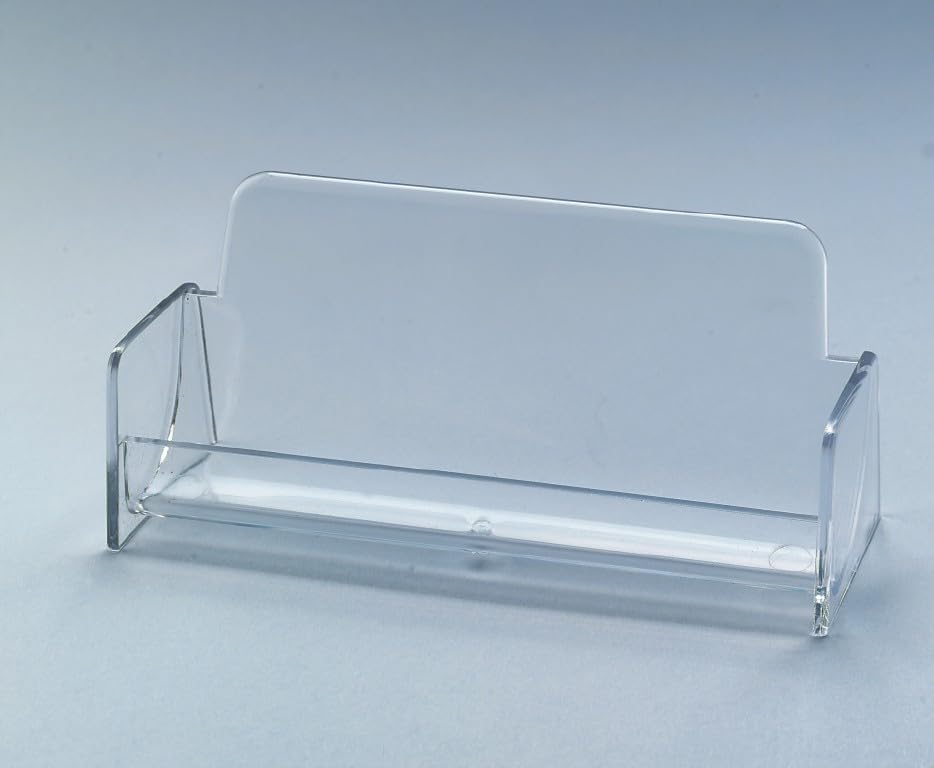 Sigel VA120 Business Card Display Stand, Clear, for up to 50 Cards (max. 3.82 x 3.35 inches)