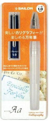 Sailor Fountain Pen HighAce neo Clear Calligraphy Nib Width 1.0mm 1.5mm 2.0mm Included 3 of