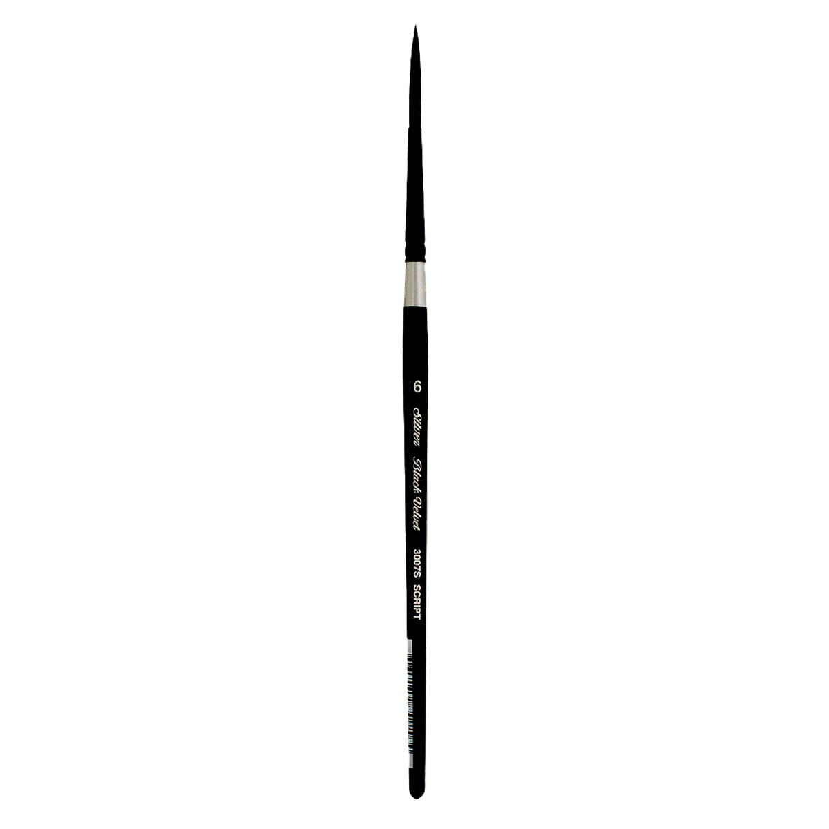 Silver Brush Limited Black Velvet Script Liner Watercolor Brush, Size 6