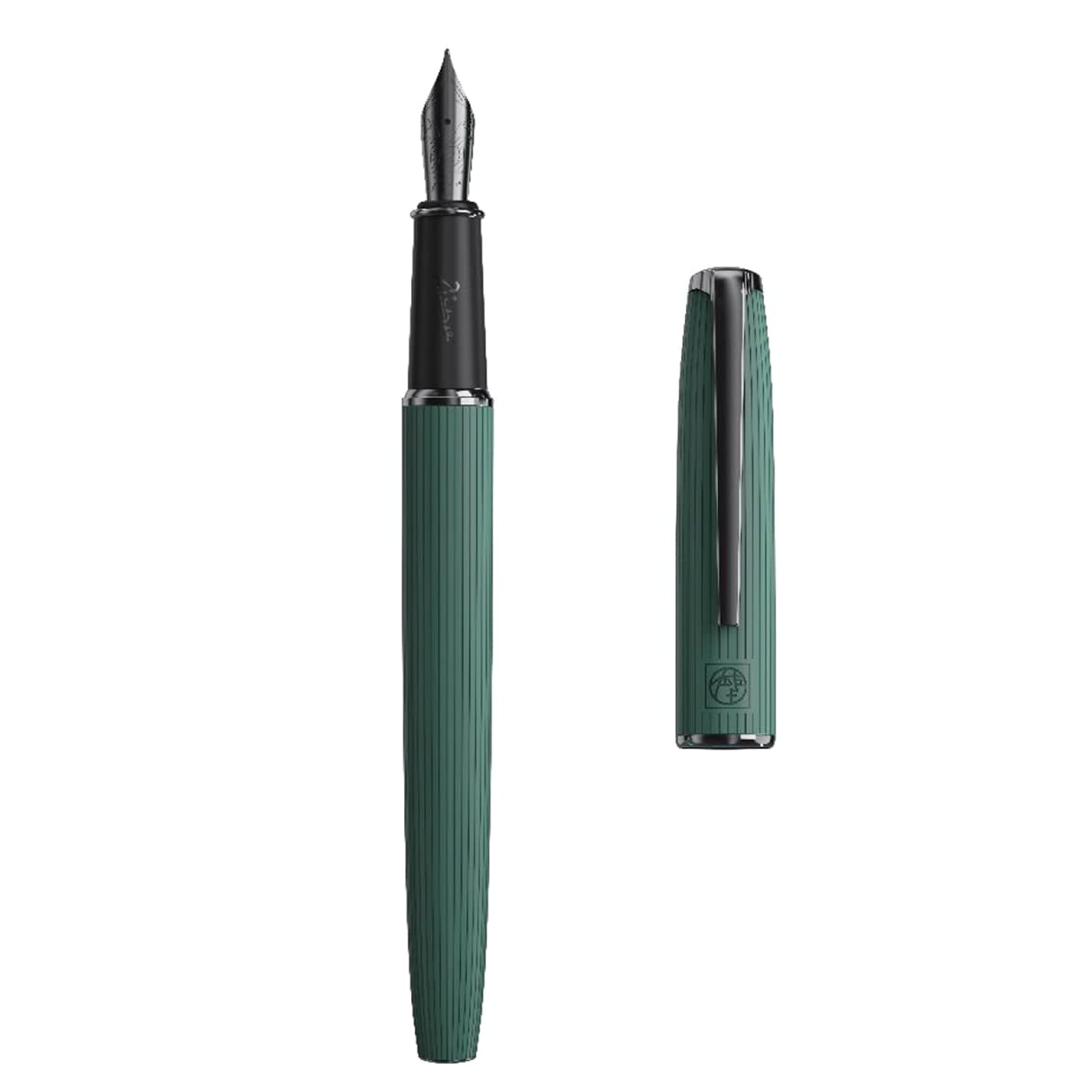erofa Picasso 916 Green Strips Fountain Pen with Box Writing Pen Set Extra Fine Nib Office Business