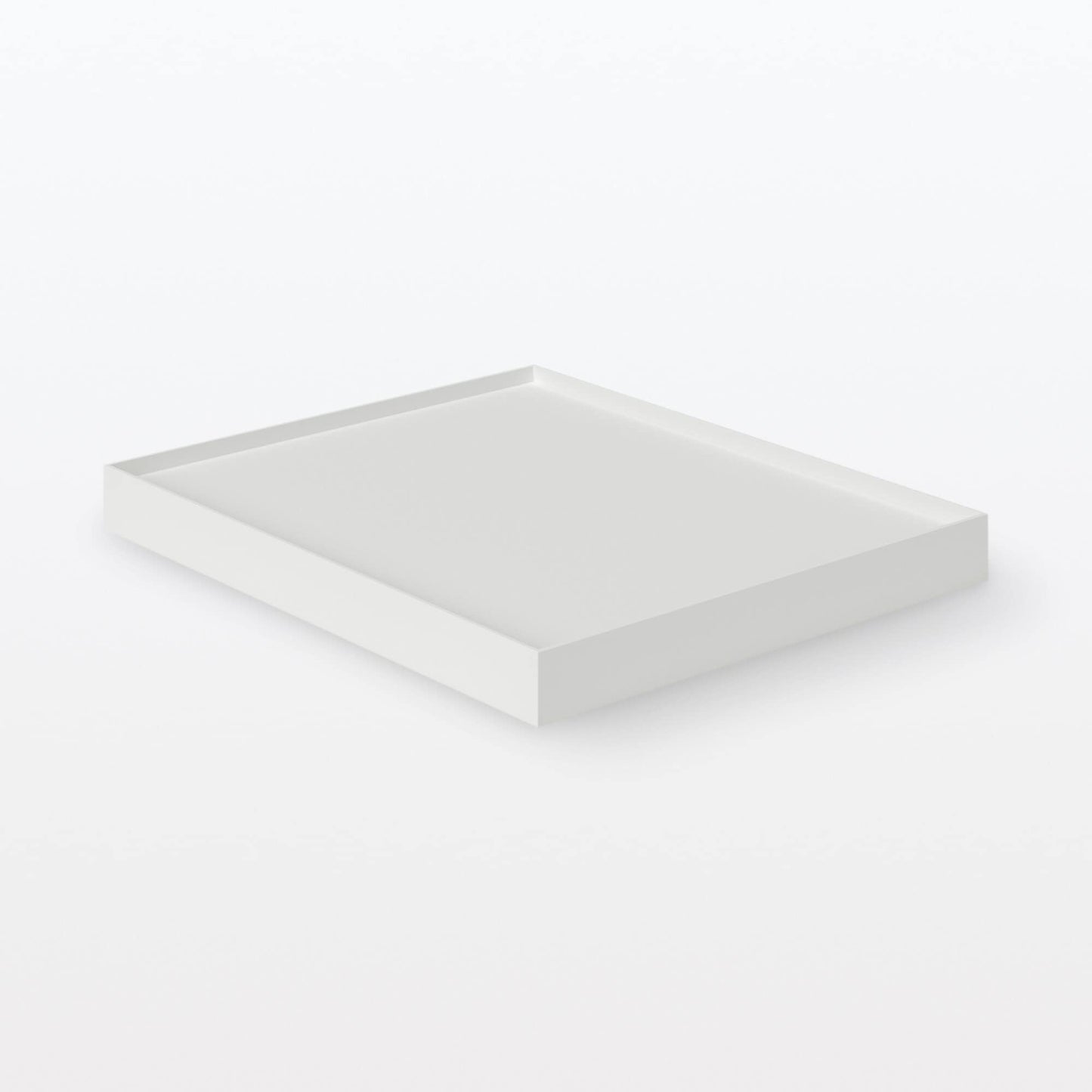 MUJI 44902868 Polypropylene File Box Standard Caster Lid White Gray, 9.8 in Width