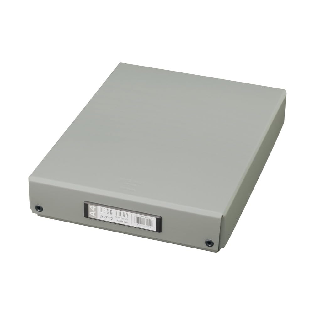 Lihit Lab Desk Tray, Tool Box, Document Storage, A4, Off-White, A717 White