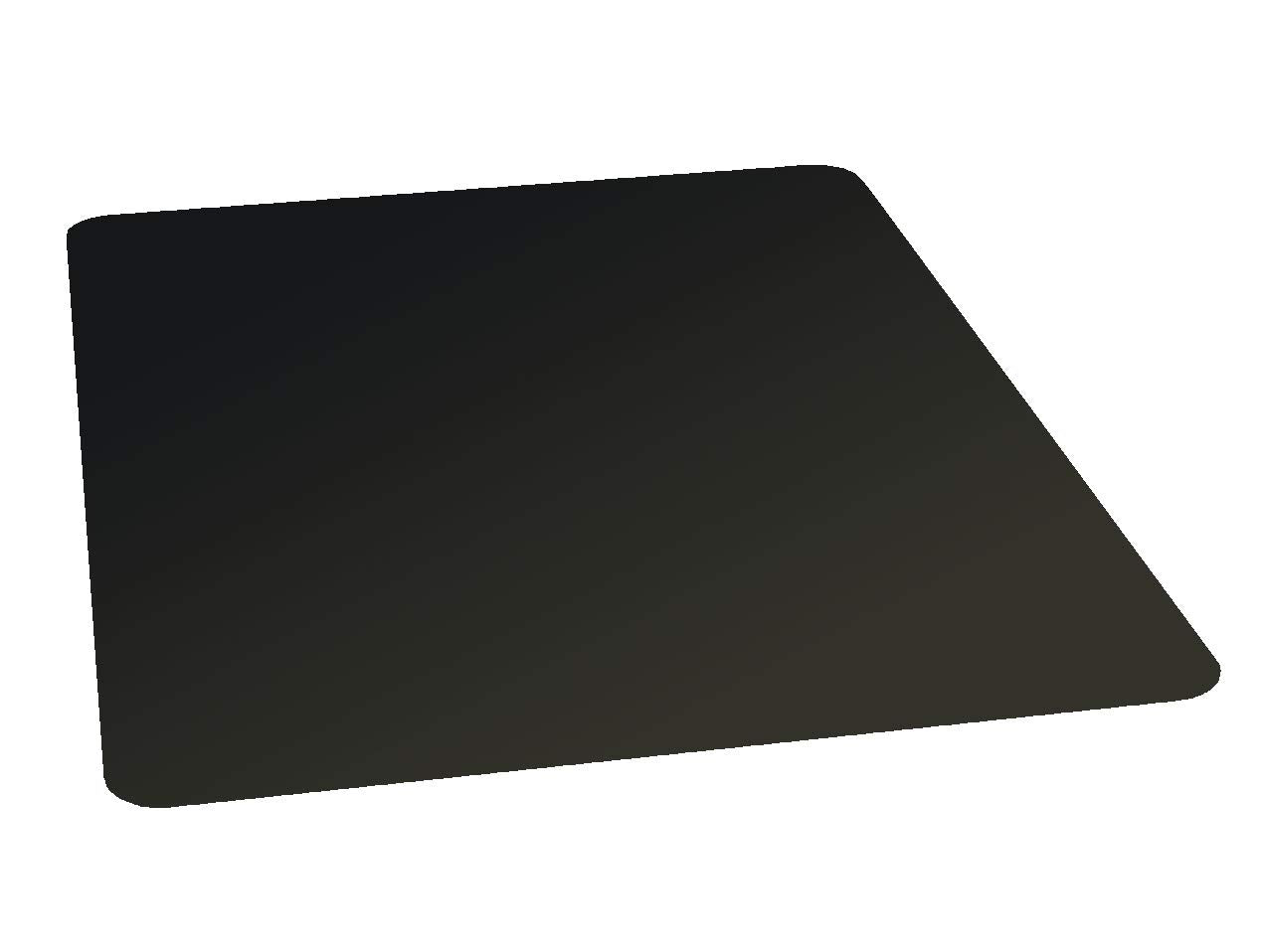 Black Vinyl Desk Pad, 24 x 19, Matte