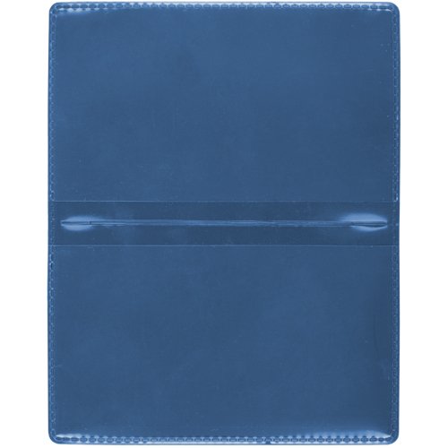 StoreSMART Metallic Blue Folding Business Card Holders - 10 Pack - Polypropylene Plastic