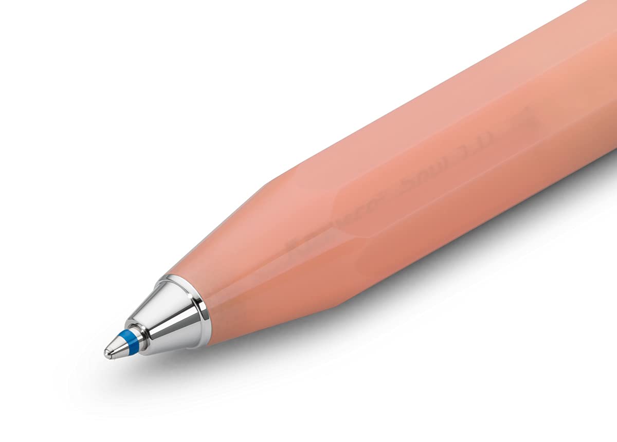 Kaweco FROSTED SPORT Ball Pen Soft Mandarine I Retractable Ballpoint Pen with Standard D1 Refills