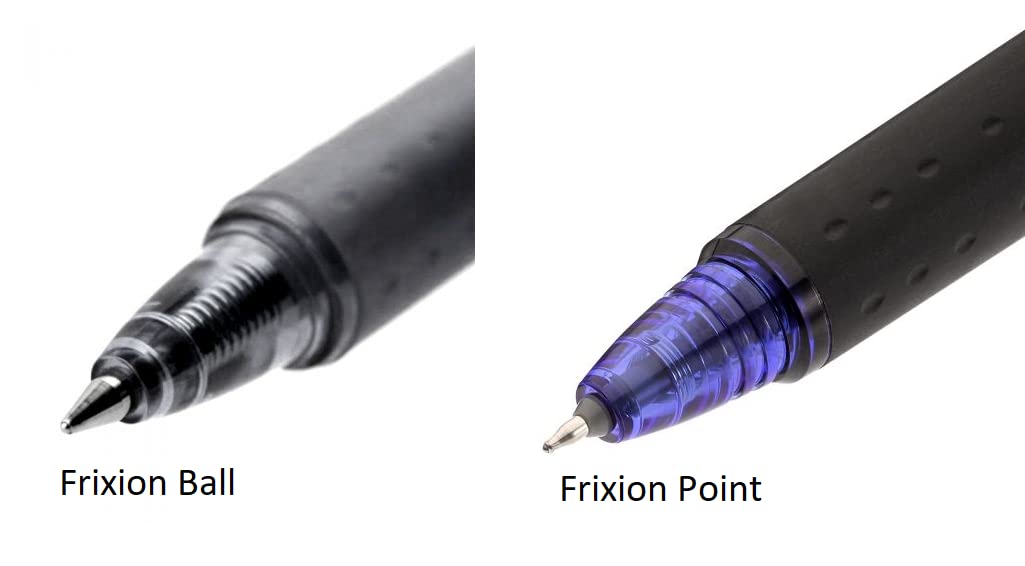Pilot FriXion Point Clicker 0.5mm, Erasable Gel Needle tip Pens, Extra Fine Point, 6 pack (Black)