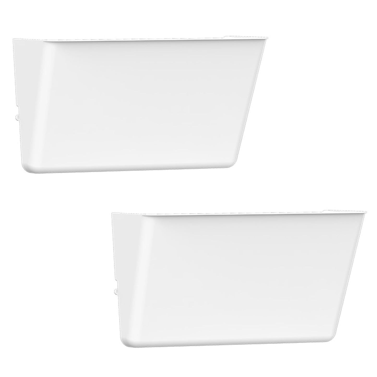 Gawerk Clear Acrylic Single Pocket, Plastic Hanging Wall Mount File Holder for Office Home (White