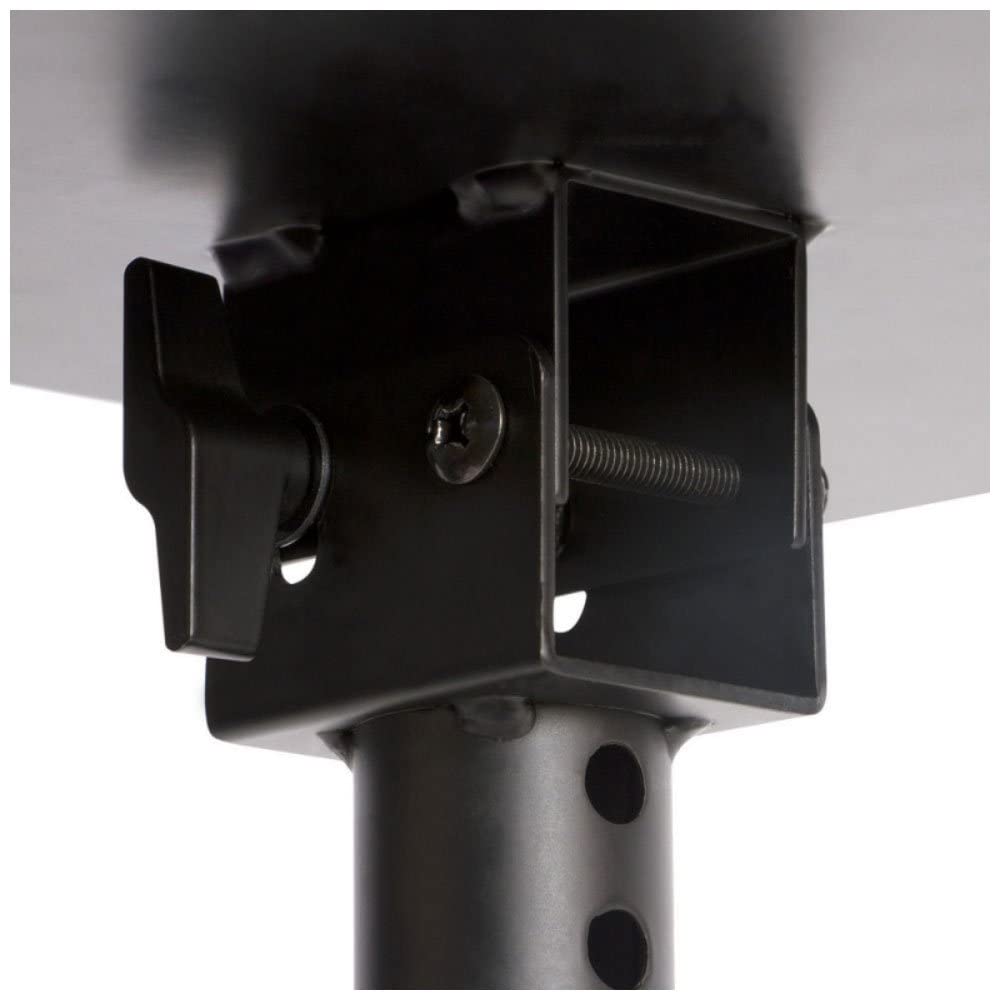 On-Stage SMS4500-P Clamp-On Studio Monitor Speaker Stands: Height-Adjustable (9"-12.5"), Locking