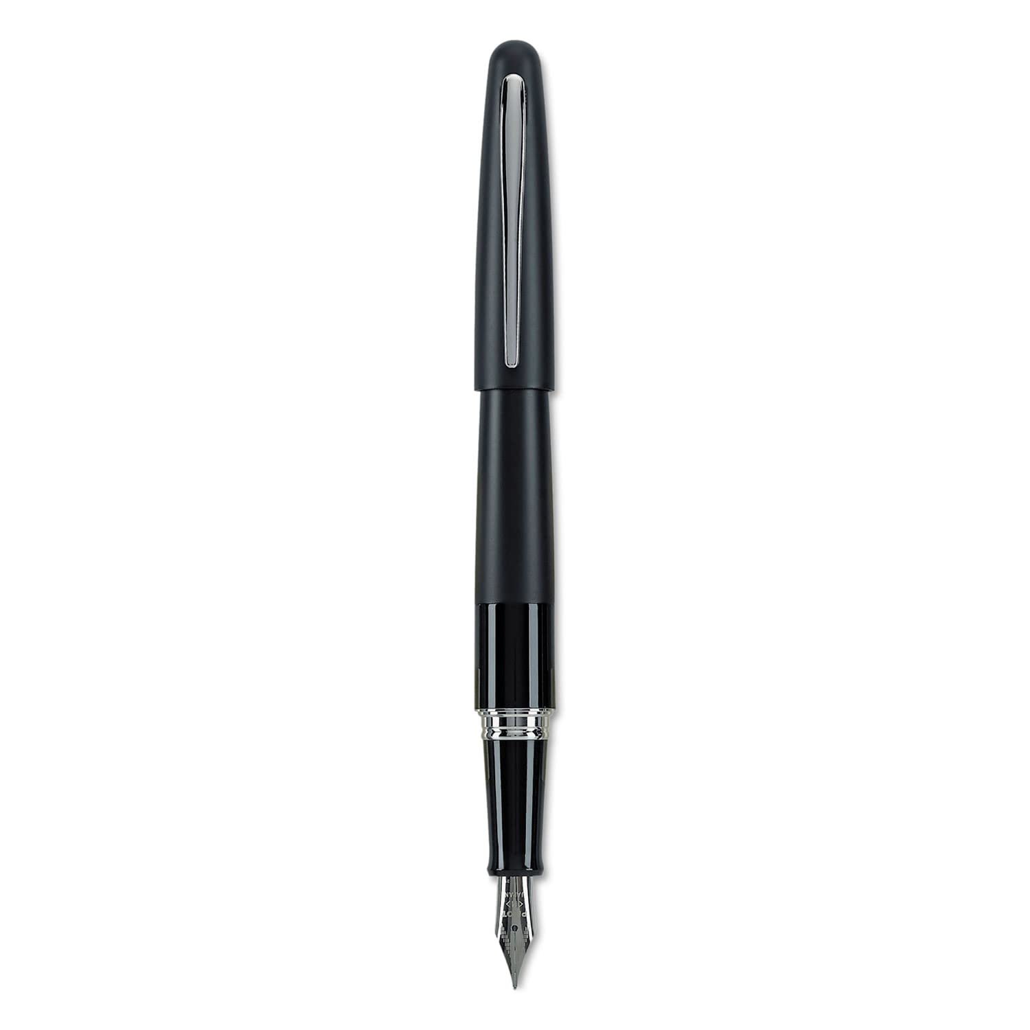 PILOT Metropolitan Collection Fountain Pen, Black Barrel, Classic Design, Medium Nib, Black Ink