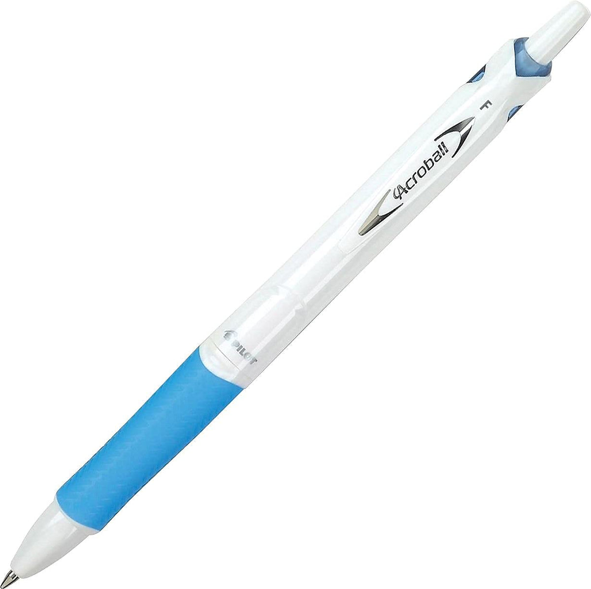 PILOT Acroball PureWhite Advanced Ink Ball Point Pens, 0.7mm, 12-Pack