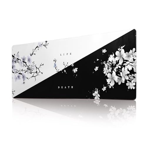 Big Mouse Pad Large Mousepad Gaming Desk Pad Desk Mat Office Decor Accessories (Cherry Blossom in