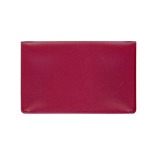 StoreSMART - Metallic Maroon Folding Business Card Holders - 25 Pack - Polypropylene Plastic