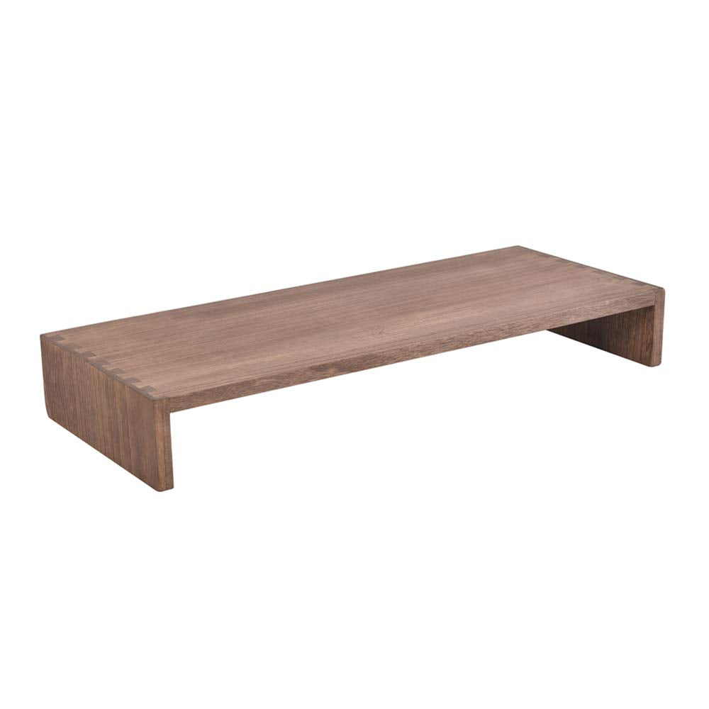 KIRIGEN Wood Monitor Stand Riser for Desk, 23.23 Inch, Brown 59-DBR